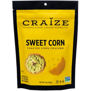 Craize Toasted Corn Crisps Sweet Corn 4 oz
 | Pack of 6