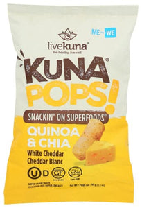 Kuna Pops: Snacks White Cheddar, 3.5 Oz

 | Pack of 10