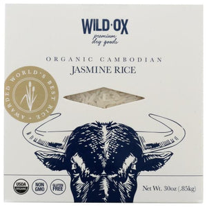 Wild Ox - Organic Cambodian Jasmine Rice, 30 oz | Pack of 6