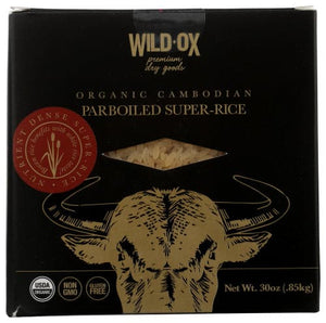Wild Ox - Organic Cambodian Parboiled Super Rice, 30 oz | Pack of 6