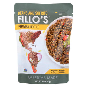 Fillo's Beans and Sofrito Peruvian Lentils 10 Oz | Pack of 6