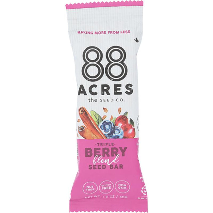 88 Acres Triple Berry Seed Bars, 1.6 oz _ pack of 9