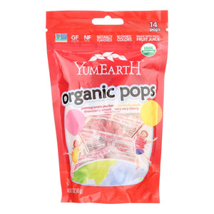 Yum Earth Organic Lollipops 14ct, 3 oz | Pack of 6