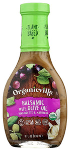 Organicvill Organic Olive Oil & Balsamic Vinaigrette 8oz | Pack of 6