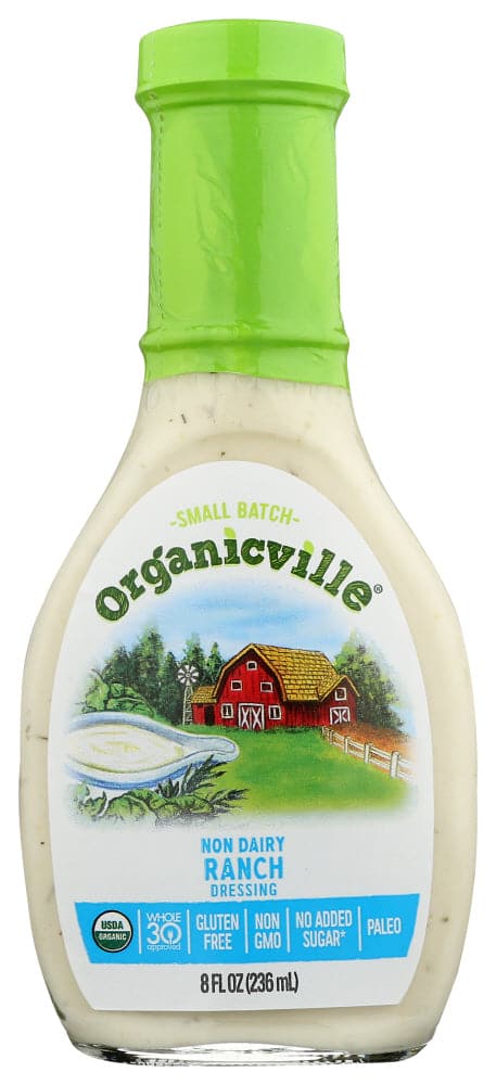 Organicville Organic Non Dairy Ranch Vinaigrette, 8 oz | Pack of 6 - PlantX US