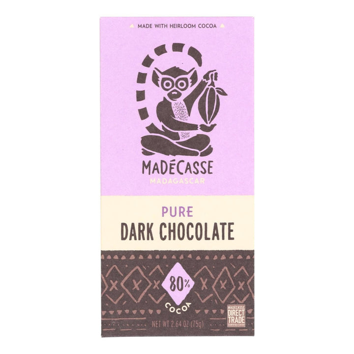 Beyond Good - Madecasse Chocolate Bar 80% Pure Dark Chocolate, 2.64 oz | Pack of 12 - PlantX US