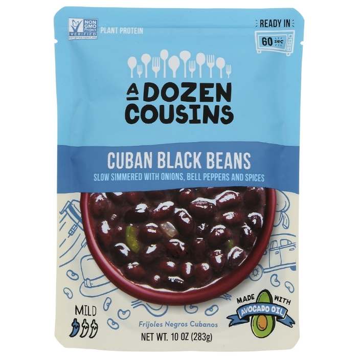 A Dozen Cousins - Cuban Black Beans, 10oz - front
