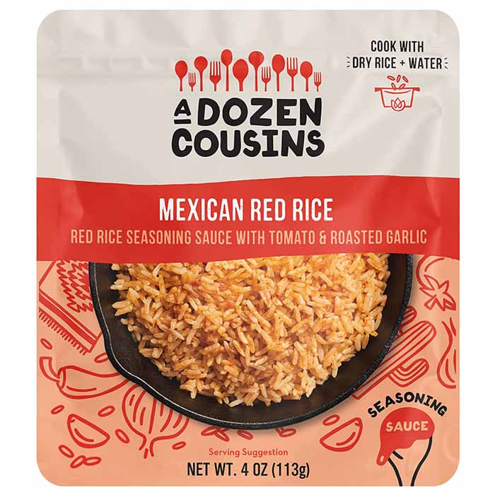 A Dozen Cousins - Rice Seasoning Sauce - Mexican Red Rice, 4oz 