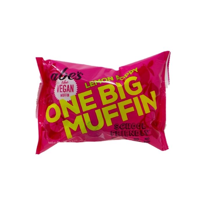 Abe's - Lemon Poppy One Big Muffin, 3.2oz - front
