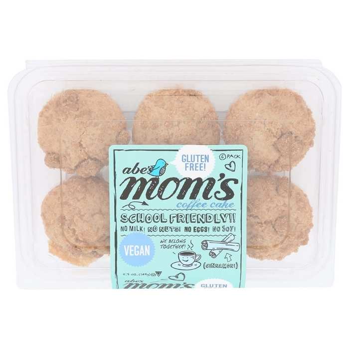 Abe's - Mom's Gluten Free Coffee Cake Muffins, 6 Pack - front