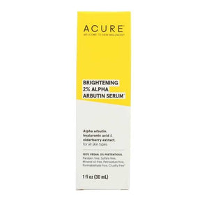 Acure - Brightening 2% Alpha Arbutin Serum, 1 fl oz