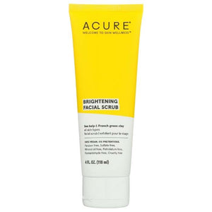 Acure - Brightening Facial Scrub, 4 fl oz