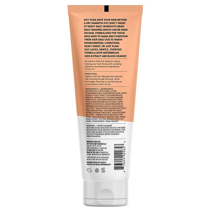 Acure - Daily Workout Conditioner Watermelon & Blood Orange, 8 fl oz - back