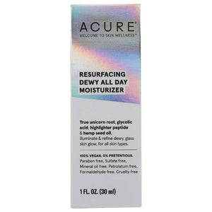 Acure - Resurfacing Dewy All Day Moisturizer, 1 fl oz