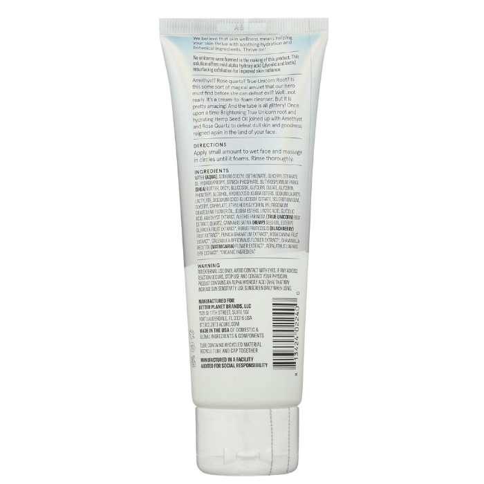 Acure - Resurfacing Glycolic & Unicorn Root Cleanser - back