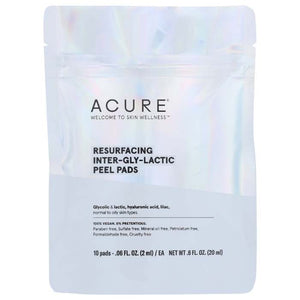 Acure - Resurfacing Inter-gly-lactic Peel Pads, 10-Pack