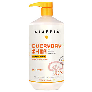 Alaffia - Everyday Shea Unscented Conditioner, 32 fl oz