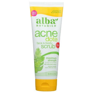 Alba Botanica - Acnedote Face & Body Scrub, 8oz
