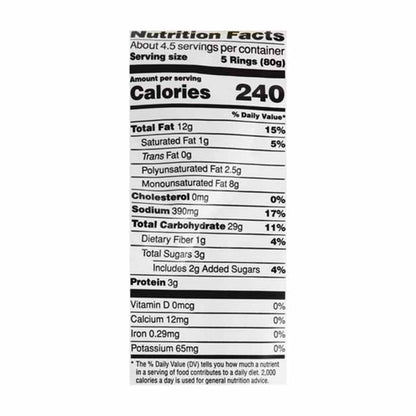 Alexia - Onion Ring Famliy Size Sea Salt, 13.5oz - Back