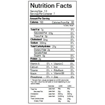 834183007033 - alexia seasoned waffle cut fries nutrition