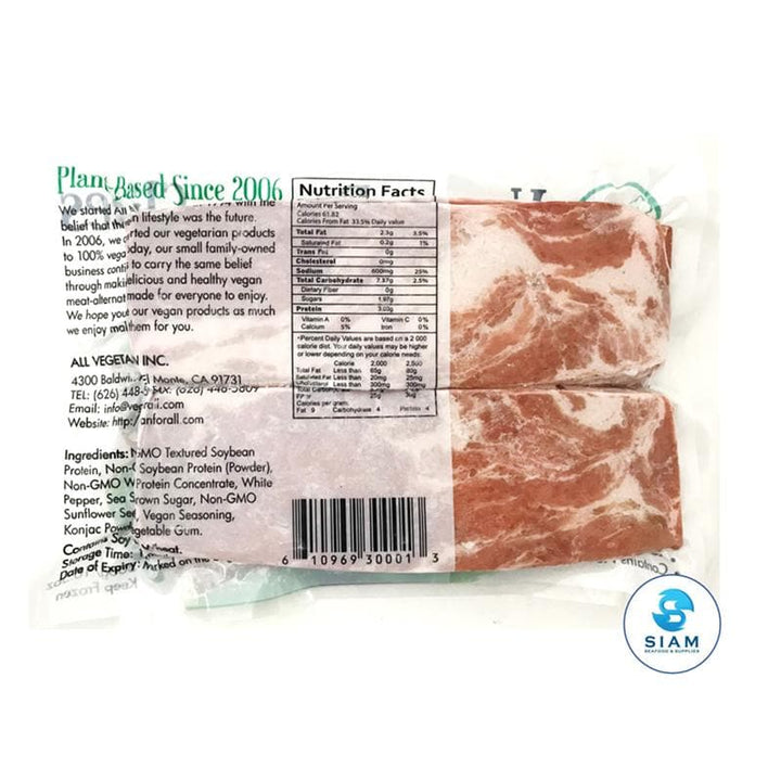 610969300013 - all vegetarian vegan bacon slices back