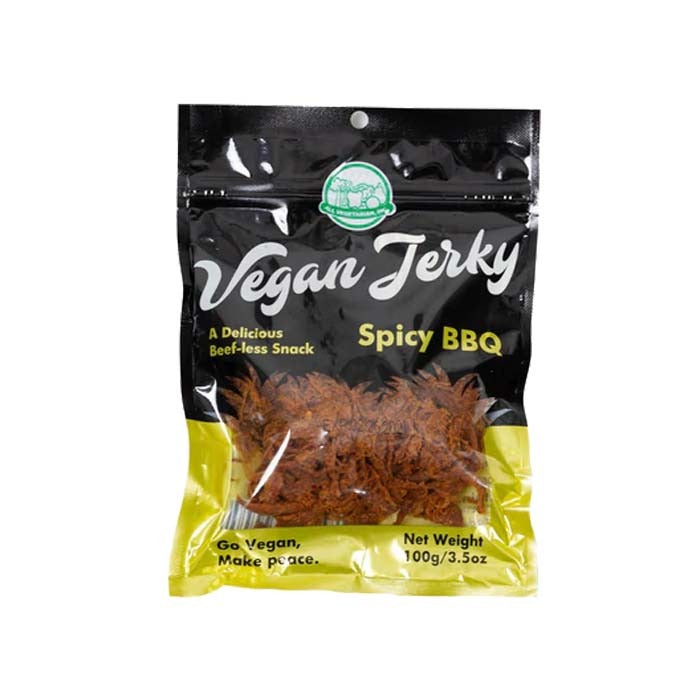 All Vegetarian - Spicy Vegan Jerky - Spicy BBQ Jerky, 3.5oz