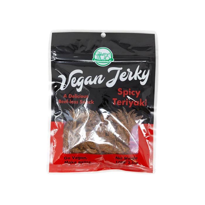 All Vegetarian - Spicy Vegan Jerky - Spicy Teriyaki Jerky,  3.5oz
