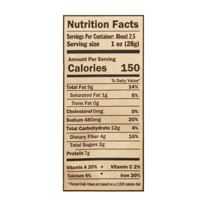 All Y'alls Foods - Vegan Jerky Pear Chipotle, 2.69oz - Back