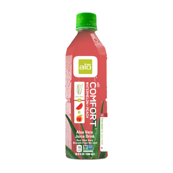 Alo - Aloe Vera Juice Drink - Comfort - Watermelon & Peach, 16.9 fl oz