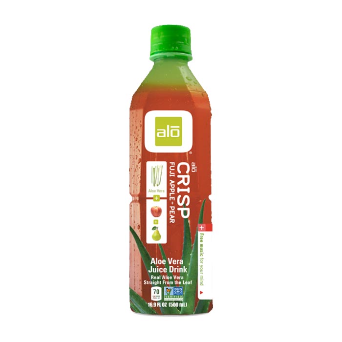 Alo - Aloe Vera Juice Drink - Crisp - Fuji Apple & Pear, 16.9 fl oz