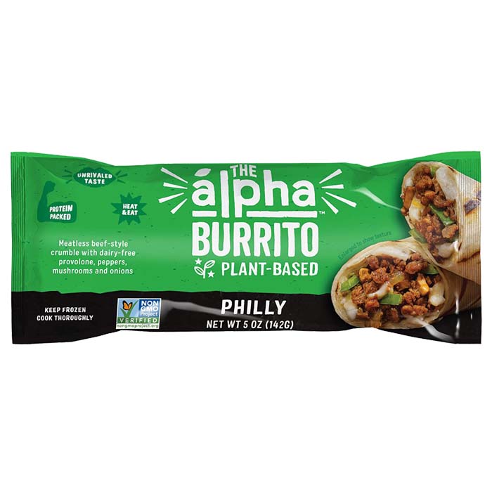 Alpha Foods - Plant-Based All-Day Burritos - Philly, 5oz