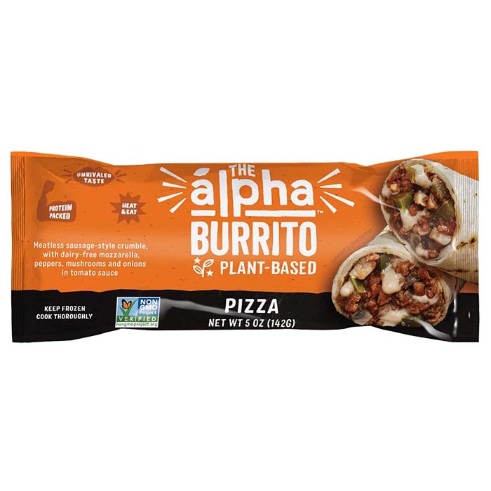 Alpha Foods - Plant-Based All-Day Burritos - Pizza, 5oz