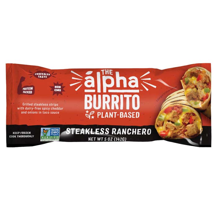 Alpha Foods - Plant-Based All-Day Burritos - Steakless Ranchero, 5oz