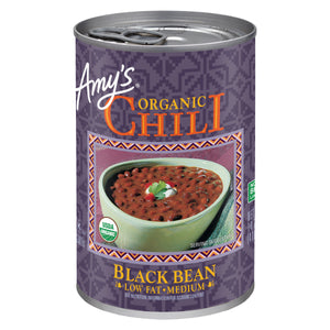 Amy's - Black Bean Low Fat Medium Chili, 14.7oz
 | Pack of 12
