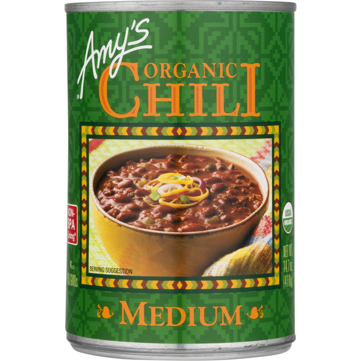 Amy's Amy's Organic Chili Medium 14.70 oz
 | Pack of 12 - PlantX US