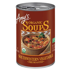 Amy's - Organic Soup Fire Roasted Southwestern Vegetable, 14.3oz | Pack of 12