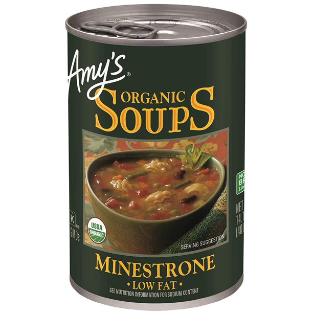 Amy's Organic Minestrone Soup 14.1oz | Pack of 12 - PlantX US