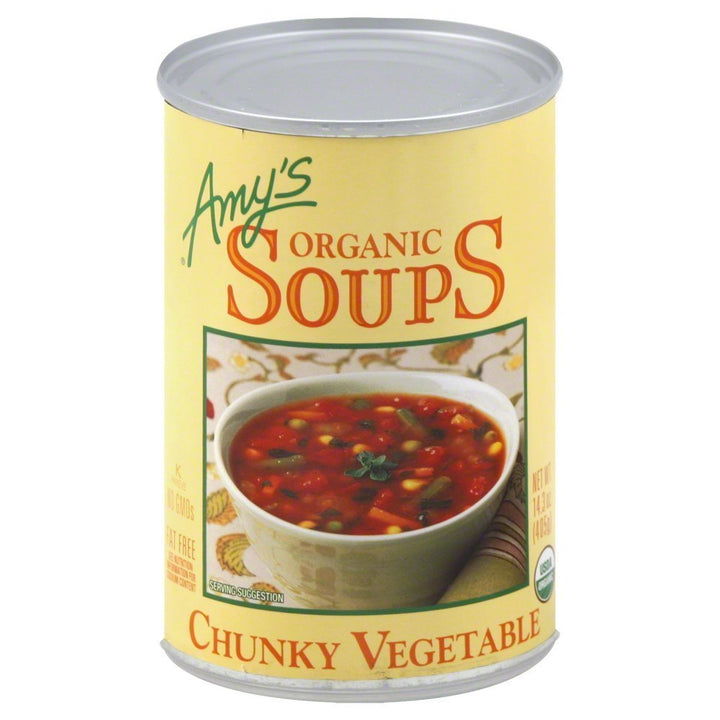 Amy's Organic Soup Chunky Vegetable 14.3 Oz
 | Pack of 12 - PlantX US