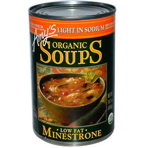 Amy's Organic Soup Minestrone Light in Sodium 14.1 Oz
 | Pack of 12