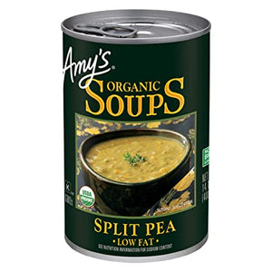Amy's Organic Split Pea Soup, Low Fat, 14.1oz | Pack of 12