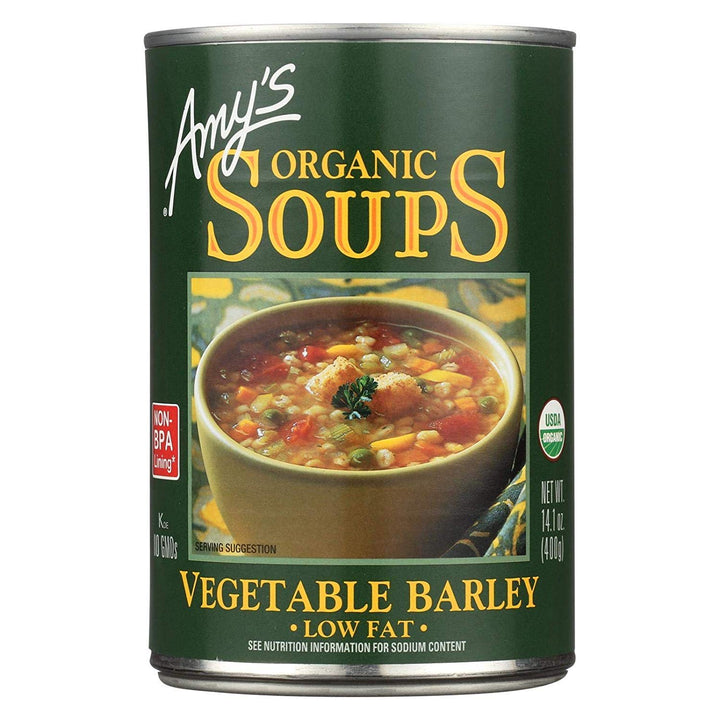 Amy's Vegetable Barley Soup 14.5 Oz
 | Pack of 12 - PlantX US