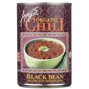 Amy's - Black Bean Low Fat Medium Chili, 14.7oz
