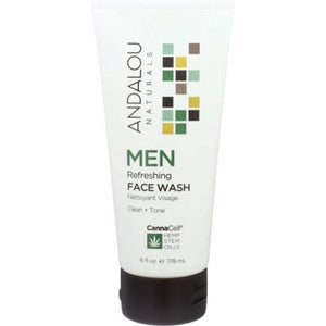Andalou Naturals - MEN Refreshing Face Wash, 6fl oz