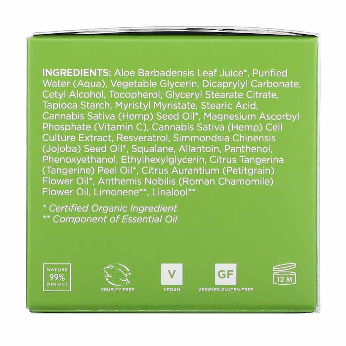 Andalou Naturals - CannaCell Cream Happy Day, 1.7oz - back