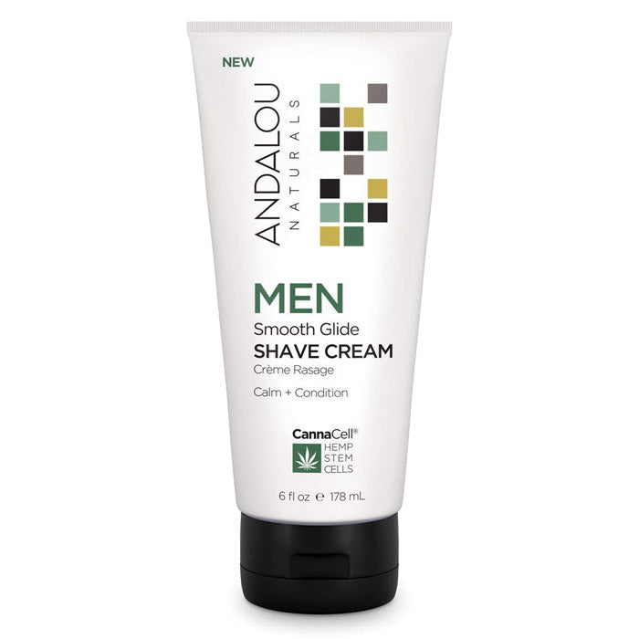 Andalou Naturals - Men Smooth Glide Shave Cream, 6fl oz