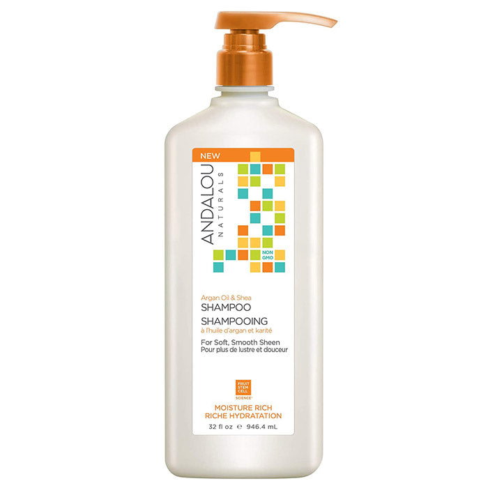Andalou Naturals - Moisture Rich Shampoo Argan Oil & Shea, 32 fl oz 