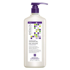 Andalou Naturals - Refreshing Shower Gel Lavender Thyme , 32 fl oz