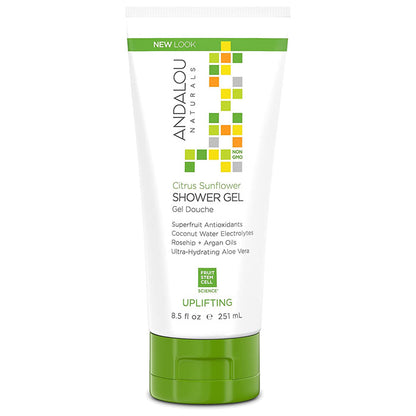 Andalou Naturals - Uplifting Shower Gel Citrus Sunflower, 8.5 fl oz