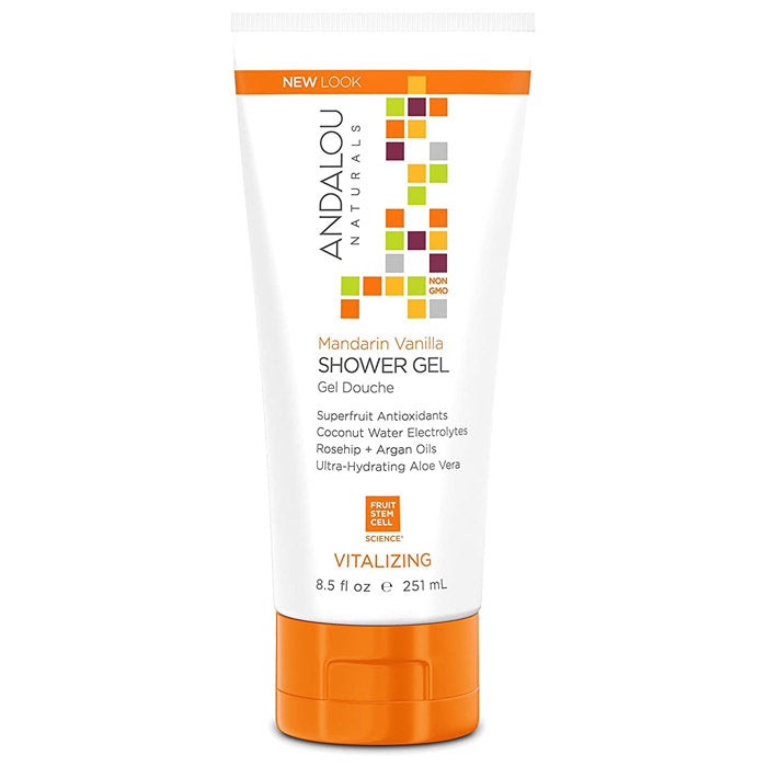 Andalou Naturals - Vitalizing Shower Gel Mandarin Vanilla, 8.5 fl oz