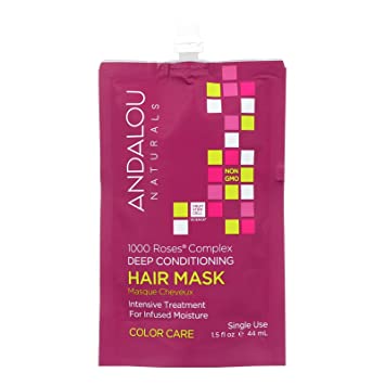 Andalou Naturals 1000 Roses Complex Color Care Hair Mask, 1.5 Oz | Pack of 6 - PlantX US